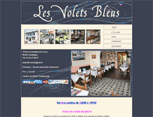 Tablet Screenshot of lesvoletsbleusrestaurant.fr